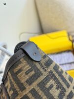 Fendi Mini Roll Monogram Bag - Dumpling Shape - Excellent Texture - Adjustable Shoulder Strap - Image 3