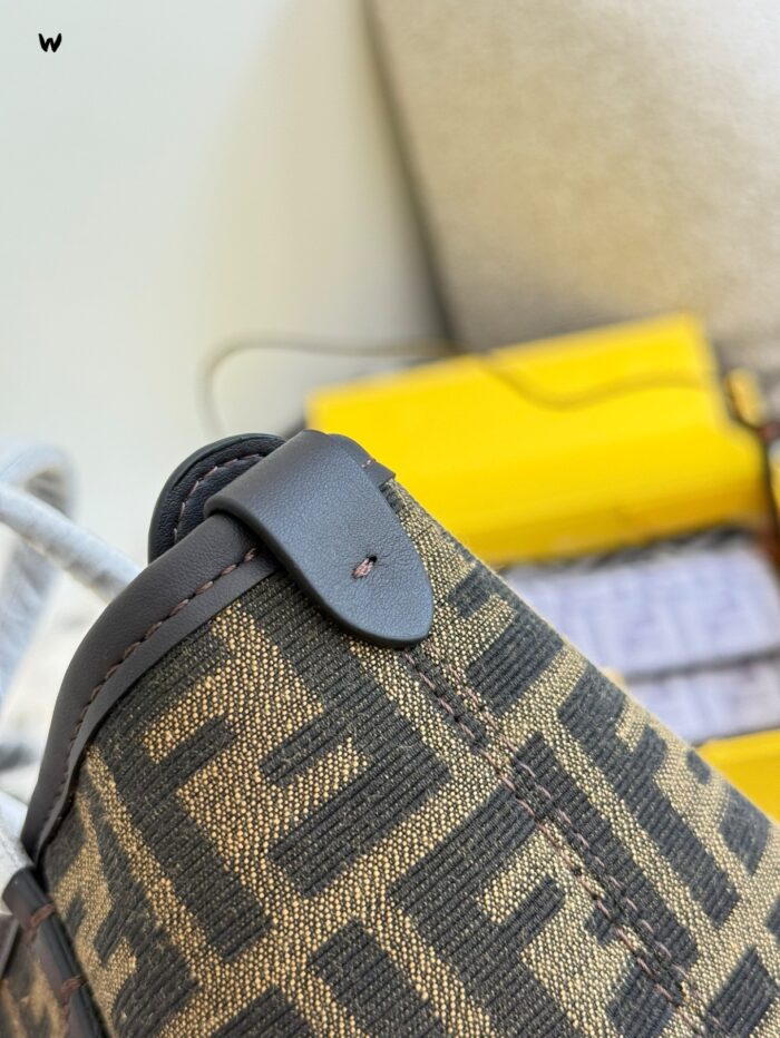 Fendi Mini Roll Monogram Bag - Dumpling Shape - Excellent Texture - Adjustable Shoulder Strap - Image 3