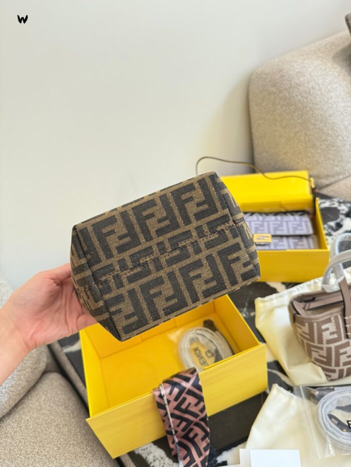 Fendi Mini Roll Monogram Bag - Dumpling Shape - Excellent Texture - Adjustable Shoulder Strap - Image 5