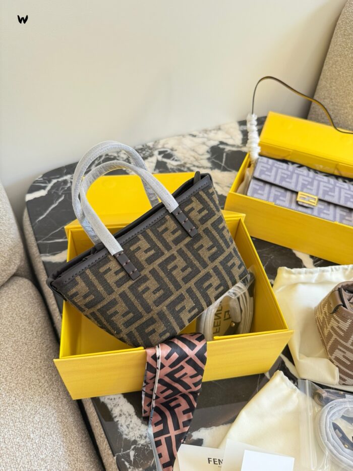 Fendi Mini Roll Monogram Bag - Dumpling Shape - Excellent Texture - Adjustable Shoulder Strap - Image 7