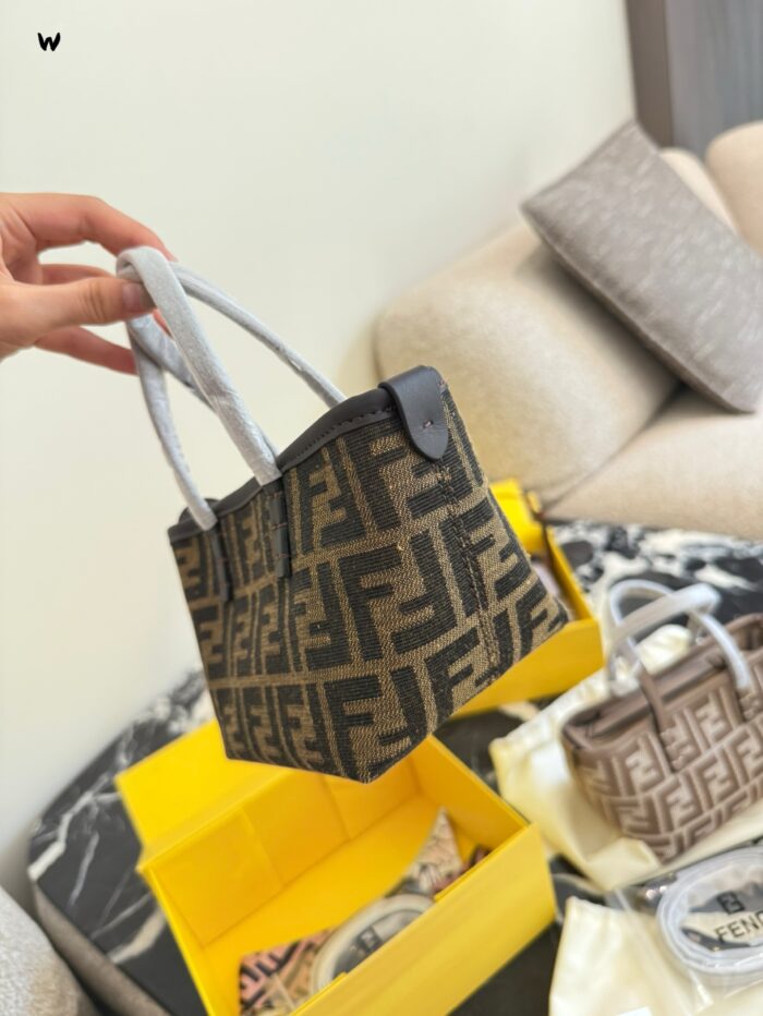 Fendi Mini Roll Monogram Bag - Dumpling Shape - Excellent Texture - Adjustable Shoulder Strap - Image 9