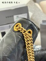 Balenciaga Hourglass Bag Soft Leather Chain Bag Multiple Compartments Practical & Durable Underarm Or Crossbody Carry - Image 6