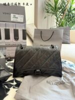 Balenciaga Hourglass Bag Soft Leather Chain Bag Multiple Compartments Practical & Durable Underarm Or Crossbody Carry - Image 8