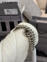 Balenciaga Hourglass Bag Soft Leather Chain Bag Multiple Compartments Durable Underarm Or Crossbody Carry - Image 4