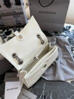 Balenciaga Hourglass Bag Soft Leather Chain Bag Multiple Compartments Durable Underarm Or Crossbody Carry - Image 9