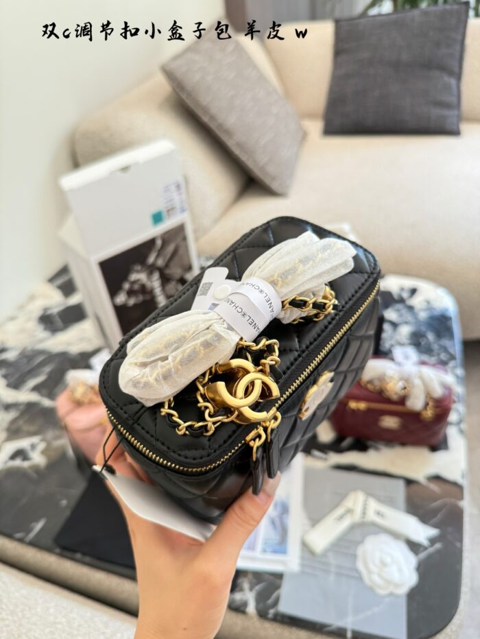 Chanel Double C Adjustable Buckle Mini Box Bag - Image 5