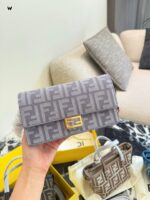 Fendi Underarm Bag With Chain Strap For Crossbody Wear, Complete With Box And Silk Scarf - Image 2