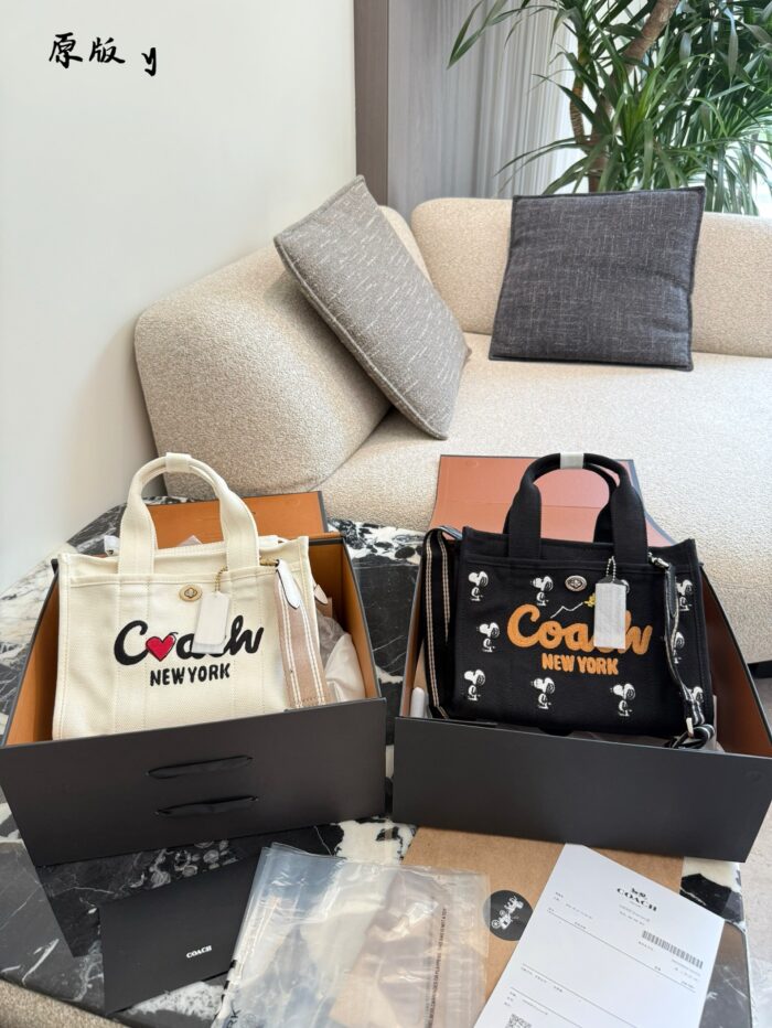 Coach Brand New Denim Cargo Tote - Image 1