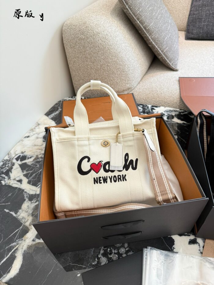 Coach Brand New Denim Cargo Tote - Image 3