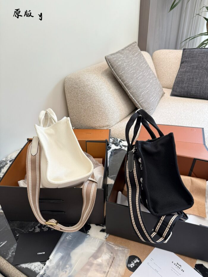 Coach Brand New Denim Cargo Tote - Image 6