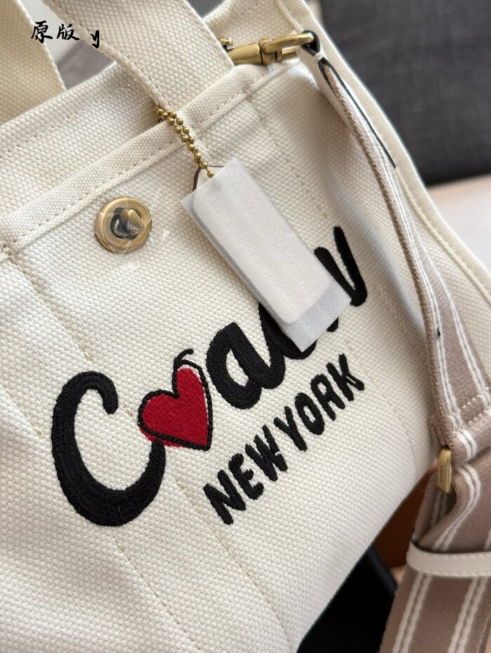 Coach Brand New Denim Cargo Tote - Image 8