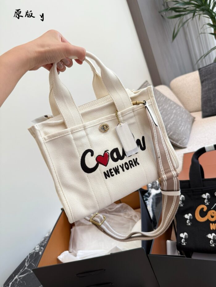 Coach Brand New Denim Cargo Tote - Image 9