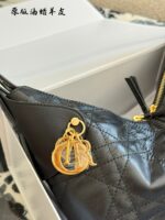 Dior Voyage Collection Handbag Oil-Waxed Leather With Lettering Hardware Adjustable Shoulder Strap Spacious Capacity Sporty Travel Bag - Image 3