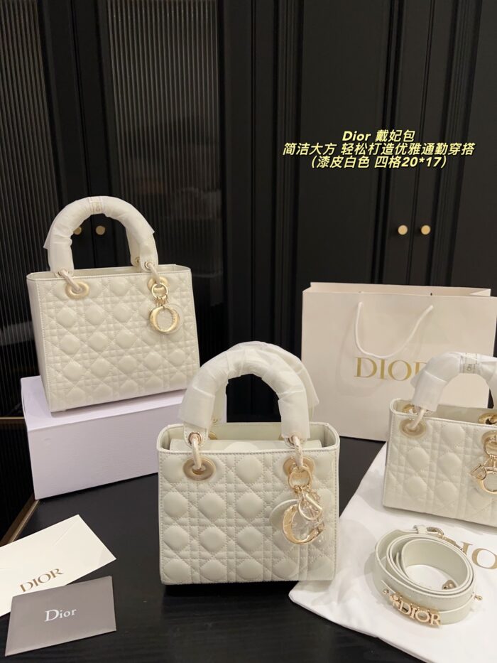 Dior Satin-Lined Lady Dior Bag Simple And Elegant, Perfect For Chic Commuting - Image 1