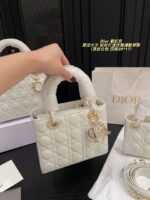 Dior Satin-Lined Lady Dior Bag Simple And Elegant, Perfect For Chic Commuting - Image 4