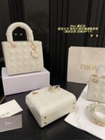Dior Satin-Lined Lady Dior Bag Simple And Elegant, Perfect For Chic Commuting - Image 6