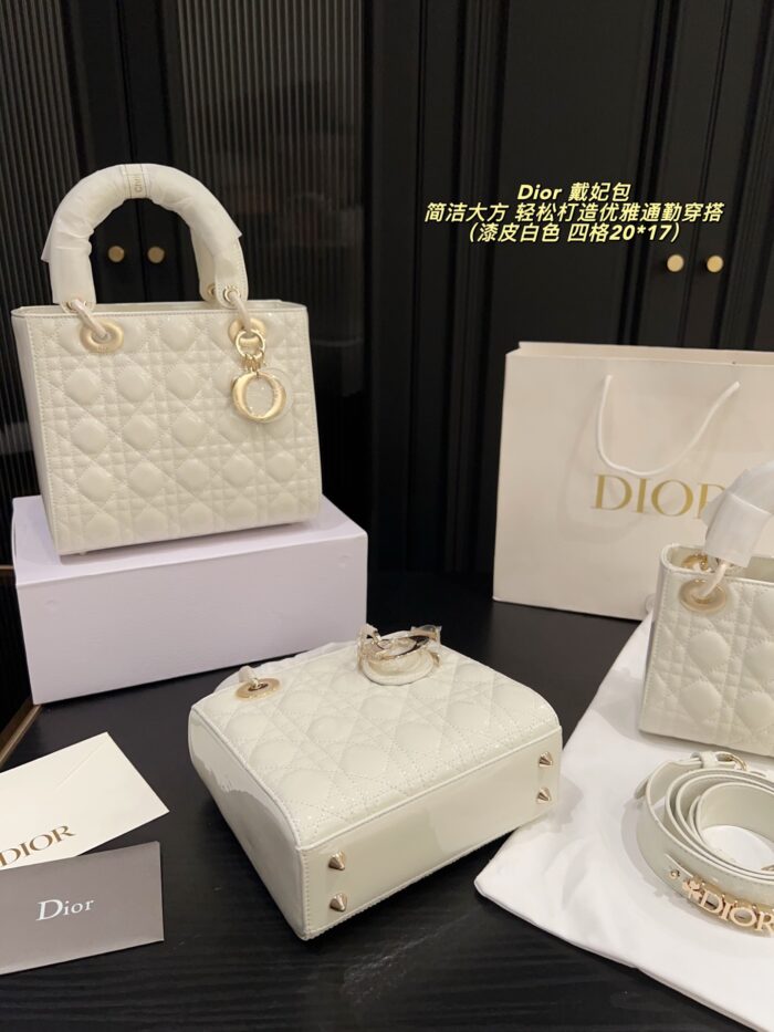 Dior Satin-Lined Lady Dior Bag Simple And Elegant, Perfect For Chic Commuting - Image 6