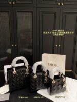 Dior Satin-Lined Lady Dior Bag Simple And Elegant, Perfect For Chic Commuting - Image 10