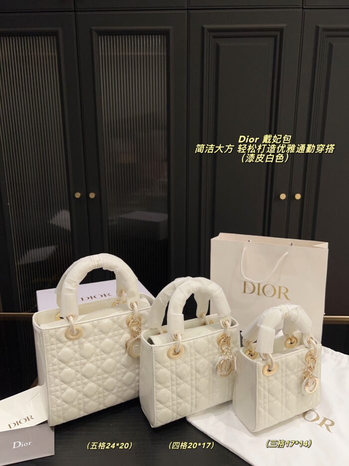 Dior Satin-Lined Lady Dior Bag Simple And Elegant, Perfect For Chic Commuting - Image 11