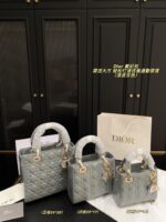 Dior Satin-Lined Lady Dior Bag Simple And Elegant, Perfect For Chic Commuting - Image 12