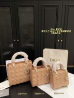 Dior Satin-Lined Lady Dior Bag Simple And Elegant, Perfect For Chic Commuting - Image 13