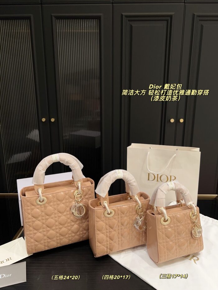 Dior Satin-Lined Lady Dior Bag Simple And Elegant, Perfect For Chic Commuting - Image 13
