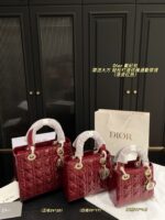 Dior Satin-Lined Lady Dior Bag Simple And Elegant, Perfect For Chic Commuting - Image 14