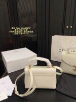 Celine Teen Nino Messenger Bag Retro-Chic, Girlish Charm Plain Weave With Handle - Image 5