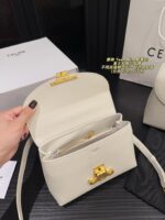 Celine Teen Nino Messenger Bag Retro-Chic, Girlish Charm Plain Weave With Handle - Image 7