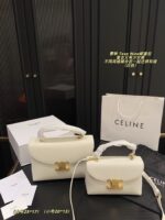 Celine Teen Nino Messenger Bag Retro-Chic, Girlish Charm Plain Weave With Handle - Image 13