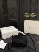 Celine Teen Nino Messenger Bag Handle-Equipped, Glossy Finish, Vintage-Inspired, Girlish Charm - Image 7