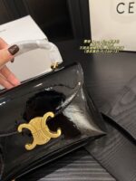 Celine Teen Nino Messenger Bag Handle-Equipped, Glossy Finish, Vintage-Inspired, Girlish Charm - Image 8
