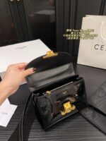 Celine Teen Nino Messenger Bag Handle-Equipped, Glossy Finish, Vintage-Inspired, Girlish Charm - Image 9