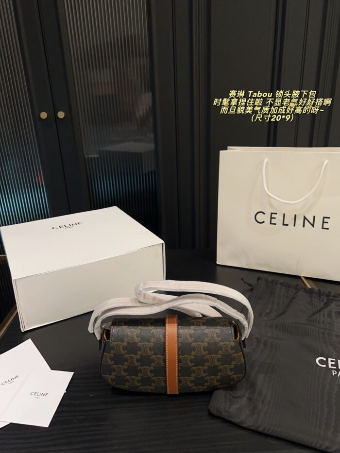 Celine Tabou Lock-Closure Underarm Bag - Image 2