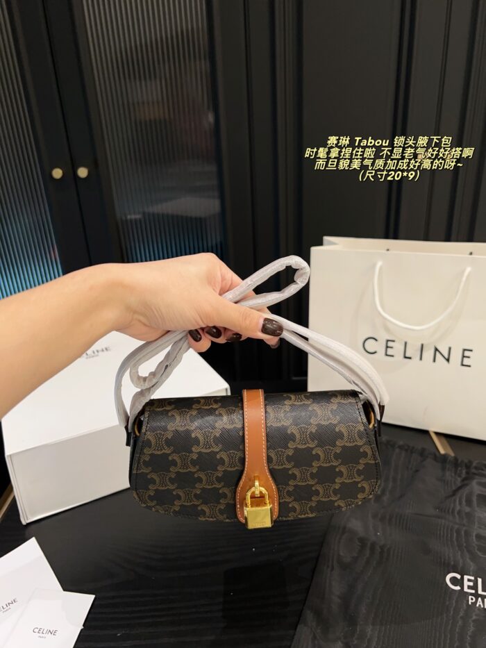 Celine Tabou Lock-Closure Underarm Bag - Image 4