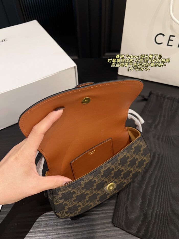 Celine Tabou Lock-Closure Underarm Bag - Image 6