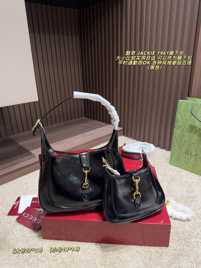 Gucci Jackie 1961 Underarm Bag | Detachable Shoulder Strap | Multiple Carry Options | Versatile Commuter Essential - Image 1