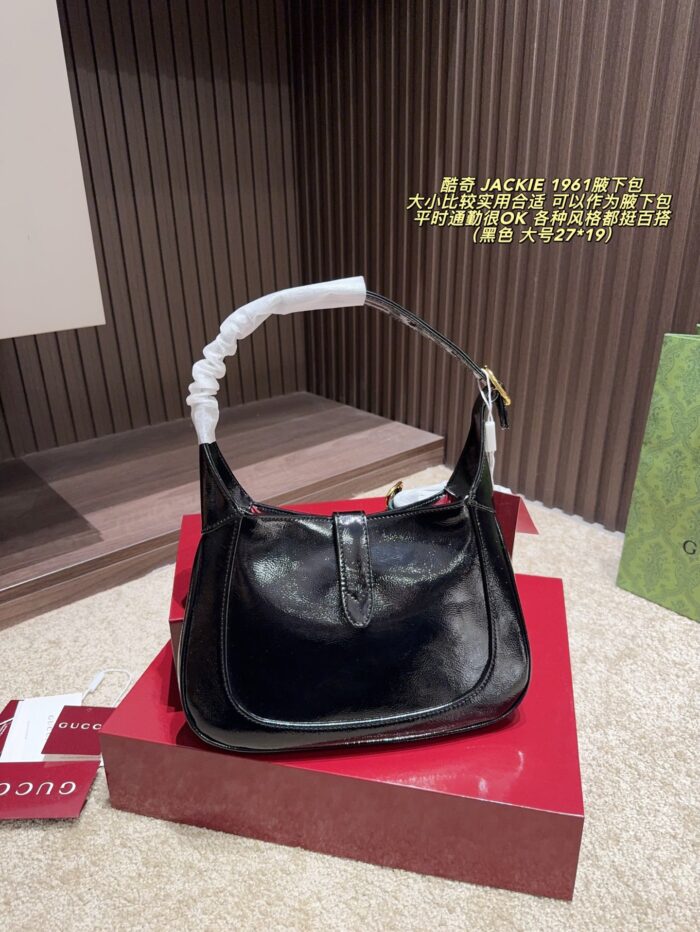 Gucci Jackie 1961 Underarm Bag | Detachable Shoulder Strap | Multiple Carry Options | Versatile Commuter Essential - Image 7