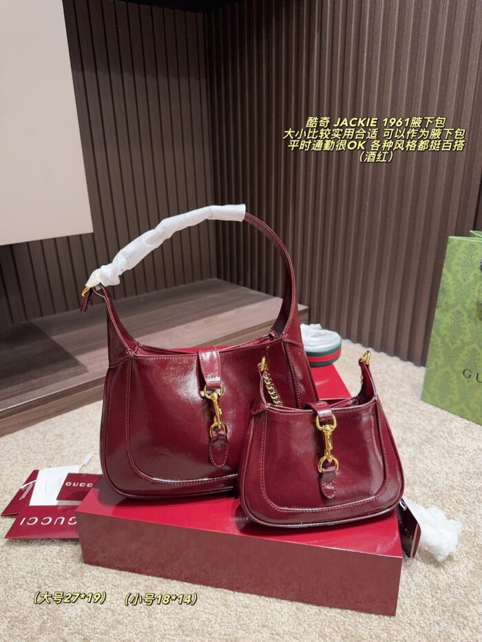 Gucci Jackie 1961 Underarm Bag | Detachable Shoulder Strap | Multiple Carry Options | Versatile Commuter Essential - Image 10