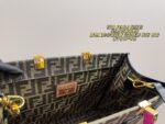 Fendi X Versace Collaboration Tote Bag Classic Ff Pattern With Medusa Motif Stylish And Versatile - Image 8