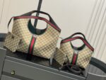 Gucci Shopping Tote Canvas Fabric Generous Capacity Ideal For Mums - Image 2