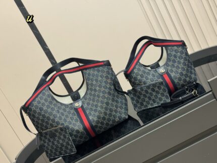 Gucci Shopping Tote Canvas, Large Capacity Ideal For Mums Superbly Roomy