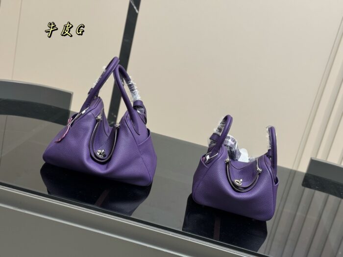 Hermès Lindy Full-Grain Calfskin Leather Custom Hardware Semi-Hand-Stitched Handbag Refined Elegance With A Touch Of Charm - Image 2