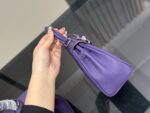 Hermès Kelly Top-Grain Leather Textured Handbag - Image 7