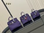 Hermès Bk30 Genuine Full-Grain Leather Original Quality Platinum Bag