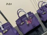 Hermès Bk30 Genuine Full-Grain Leather Original Quality Platinum Bag - Image 5