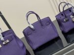 Hermès Bk30 Genuine Full-Grain Leather Original Quality Platinum Bag - Image 7