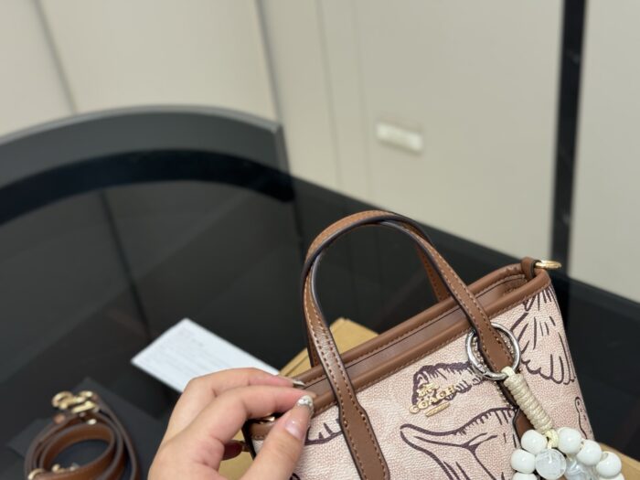 Coach Mini Tote With Ocean Print - Adorable Little Tote Bag - Image 3