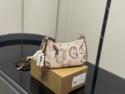Coach Teri Underarm Bag With Dual Straps For Shoulder Or Crossbody Carry