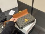 Celine Triomphe Calfskin Triumph Underarm Bag Retro-Chic Sophistication - Image 4